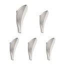 SARIHOSY Wall Hook Towel Hooks Wall storage Coat Rack kitchen Bathroom Accessories Creative Leaf Hook Home Storage Gold Silver