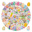 50Pcs Easter Stickers Waterproof Egg Bunny Rabbit Vinyl Stickers Cartoon Cute Sticker  Pack For Kids Water Bottles Laptop Gift