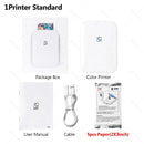 MT53 Color Photo Wifi Printer Portable Mobile Phone Mini Bluetooth Handheld Pocket Printing Machine 2x3 inch Sticky-Backed Paper