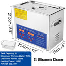 2/3/6/10L/30L Digital Heating Ultrasonic Cleaner 220V 40KHZ Stainless Steel Ultrasound Cleaning Machine Home Appliance