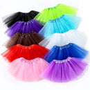 Tutu Princess Dress Mesh 2-8 Year Old Children's Halfbody Halloween Ballet Dance Performance Short Skirt Christmas Dress Girl
