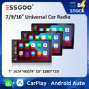 ESSGOO 7 9 10" Car Radio Android Auto Carplay Car Stereo Multimedia Player Universal WIFI GPS Autoradio Car Intelligent Systems