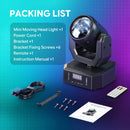 U'King 1/2/4Pcs 30W Mini Magic Ball Moving Head Lights With Remote Beam&Pattern GRWYC LED Stage Lights For Home Party Music Live