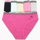 Women's Briefs Appare Mid Waist Cozy Solid Bow Women Cotton Panties Underwear for Women Plus Size 2xl 3xl 4xl 6 pcs/lot
