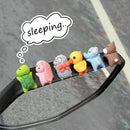 Cute Animal Car Dashboard Ornaments Decoration Sleeping Mini Cartoon Toy Auto Motorcycle Paste Ornament Pendant Decor
