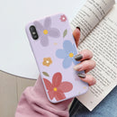 Herzblumen-Hülle für Redmi 9A 9AT Handyhülle Niedliches Silikon Stoßfest Weiche Coque für Redmi 9A 9 AT Hülle Cartoon Hübsch Matt