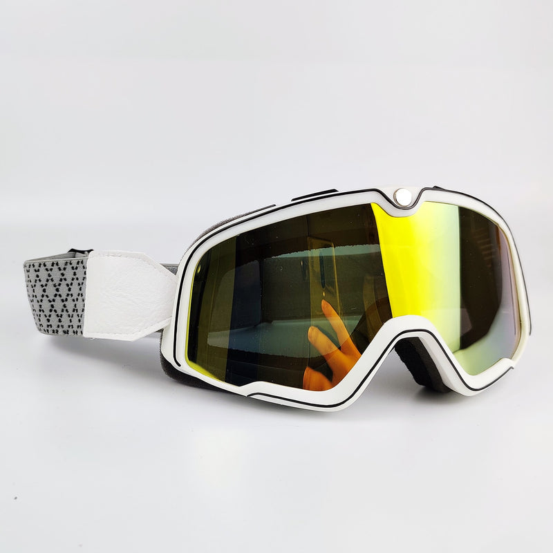 Retro Motorcycle Goggles Ski Glasses Motocross Sunglasses Wide Vision MTB ATV Goggles Cafe Racer Chopper Cycling Racing