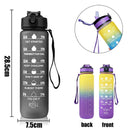 Water Bottle Motivational Sport Water Bottle Leakproof Drinking Bottles Outdoor Travel Gym Fitness Jugs For Kitchen