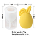 Easter Egg Bunny Silicone Candle Mold 3D Faceless Rabbit Head Aroma Soap Plaster Resin Mould Candle Making Supplies Home Decor