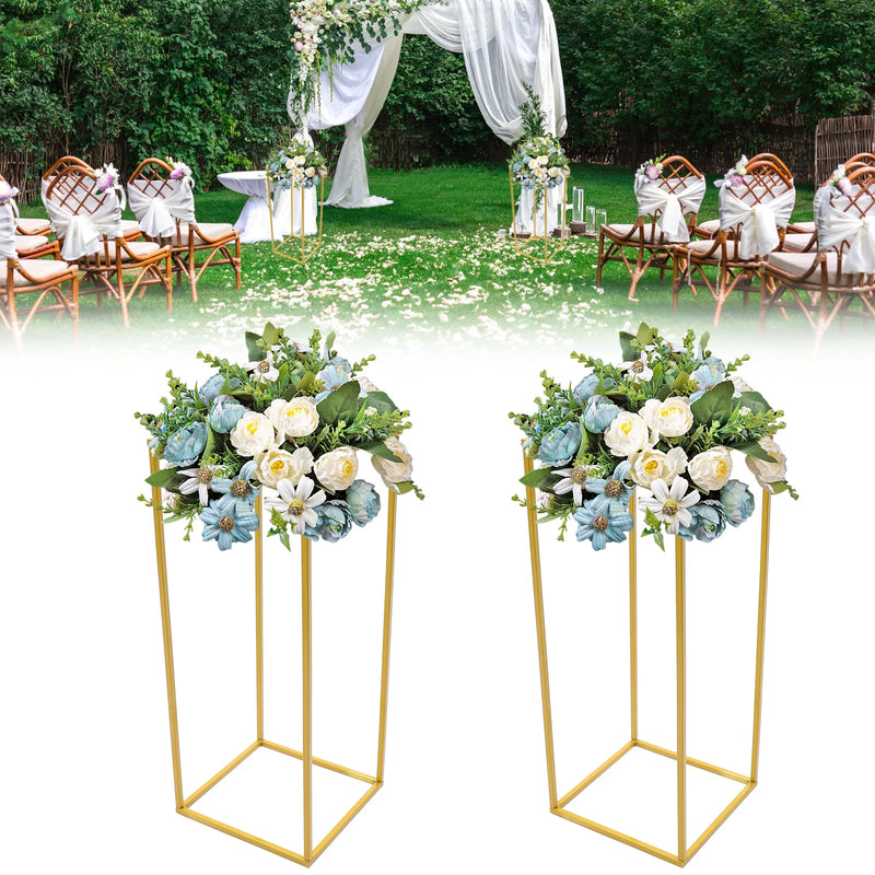 2PCS Detachable Wedding Art DIY Stand Balloon Flower Iron Decorative Rack Gold Party Wedding Ornaments Stand