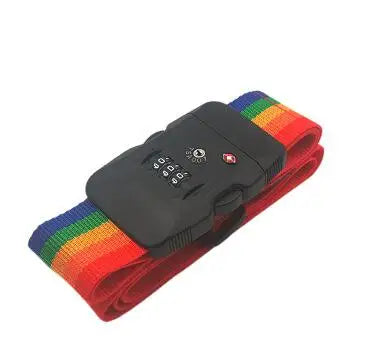PP Luggage Belt 3 Digit Combination Luggage Strap with TSA Lock Travel EssentialsTravel Luggage Straps Suitcase Belts Adjustable