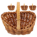 4 Pcs Mini Basket Easter Party Decoration Willow Wedding Ceremony Decorations Rattan Small Woven
