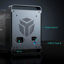 【Free Local Warehouse】Yottamaster 5-Slot RAID External Hard Drive Enclosure 2.5" 3.5" SATA HDD/SSD Enclosure with RGB Silent Fan