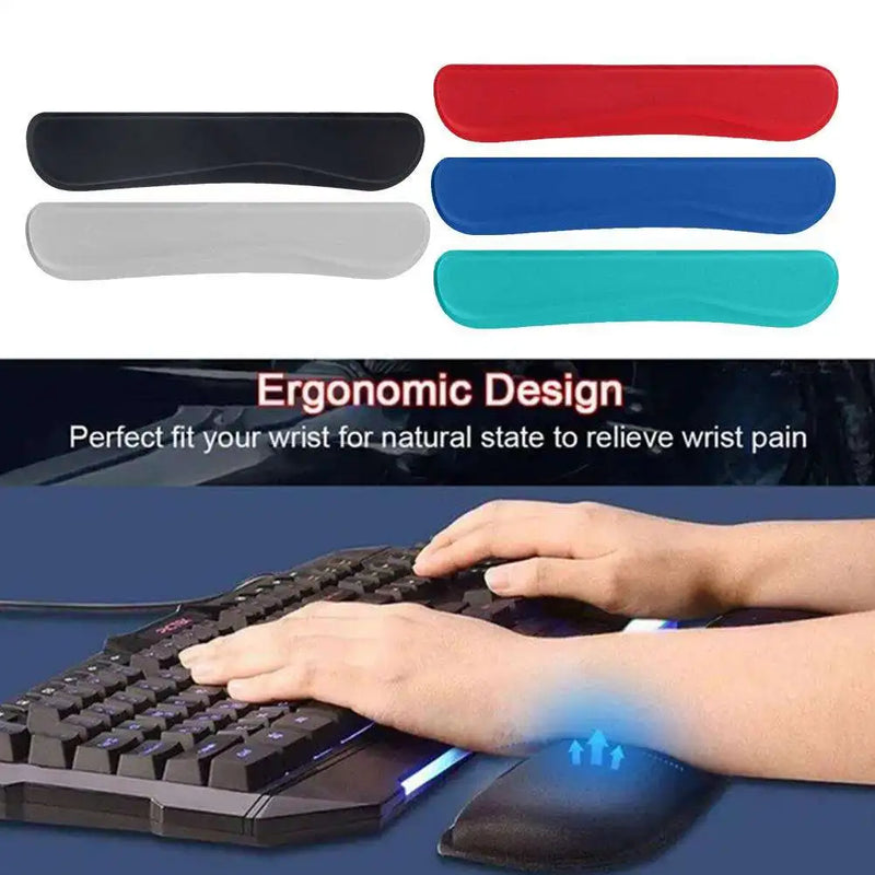 Keyboard Wrist Rest Pad Mouse Pad Memory Foam Superfine Fibre For  Computer Gaming Keyboard Raised Platform Hands