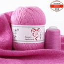 6Set Aurum Cashmere Yarn With Thread Hand Knitting For Cardigans Women Scarf Woolen Yarn 50g+20g Factory Wholesale Free Shipping