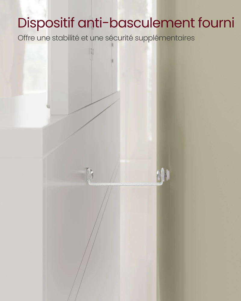 VASAGLE Dressing Table with Large Rectangular Mirror, Vanity Table with 2 Drawers and 3 Open Compartments, Vanity Table, Modern