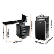 The Traveling Atelier | Rolling Professional Makeup Train Case