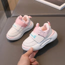 Kids Sneakers For Boys Girls Casual Shoes Leather Waterproof Non-slip Running Shoes Sport Shoes Toddler Children Sneakers 21-30