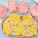 Mehrere Sets DIY Tortendekorationswerkzeuge Weihnachtsplätzchenausstecher Cartoon-Keksausstecher DIY Fondantform Backwerkzeuge für die Küche