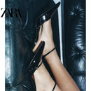 2025 Women's Summer New Sexy Pointed Designer Sandals Women's Party Casual Comfortable Buckle Luxury Prom Ladies High Heels 42