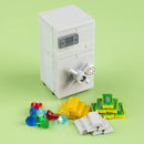 MOC ATM Machines Precious Gold Egg Ore Diamond Building Blocks Precious Safe Deposit Box Wooden Barrel Bank Card Bricks Toys