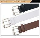 The Double Pin | Gothic Leather Belt with Twin Buckle