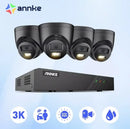 ANNKE 3K 6MP Ultra HD POE Video Surveillance System 8CH NVR Recorder 3K Security Cameras CCTV Kit Smart Dual Lights Ip camera