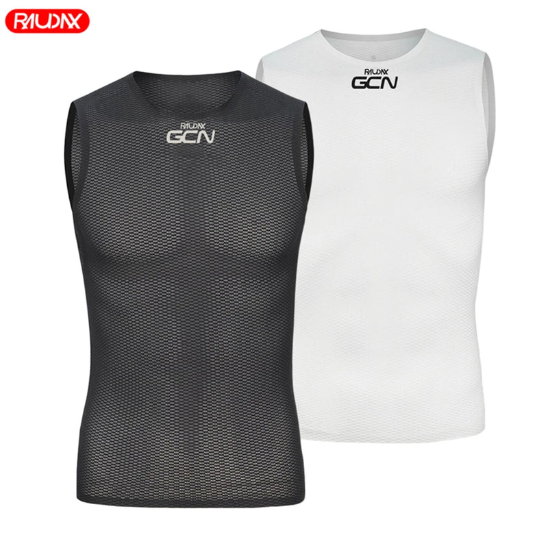 Raudax Gcn Cycling Base Layer Vest Sleeveless Quick Dry Cycling Running Mtb Cycling Vest Sleeveless Base Layer for Men and Women