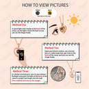 Custom Color Photo Projection Wings Water Drop Pendant Necklace Stainless Steel Chain Valentine's Day Gift For Girlfriend Party