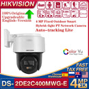 Original Hikvision DS-2DE2C400MWG-E 4MP IR Color PoE IP Camera Auto-tracking Two Way Audio Smart Hybrid Light PTZ Network Camera