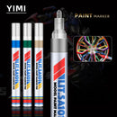 12 Colors Set Permanent Oily White Markers Pens Waterproof Tire Painting Graffiti Environmental Gel Pen Notebook Drawing Supplie