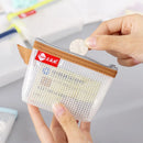 Zipper Pouch Traveling Small Coin Wallet Mini Mesh Coin Bags Money Earphone Data Line Storage Bags Bus ID Credit Card Holder