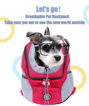 New Dog Pet Backpack Carrier Travel Bag Front Pack Breathable Adjustable with Safety Reflective Strips for Hiking Outdoor Cats