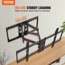 VEVOR Full Motion TV Mount Fit for Most 26-90in TVs Swivel Tilt Horizontal Adjustment TV Wall Mount Bracket W/ Articulating Arms
