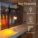 Halloween Retro Bookshelf Lighting Wall Mounted Reading Lamp Metal Gothic LED Night Light  for Studious Home Room Ornament