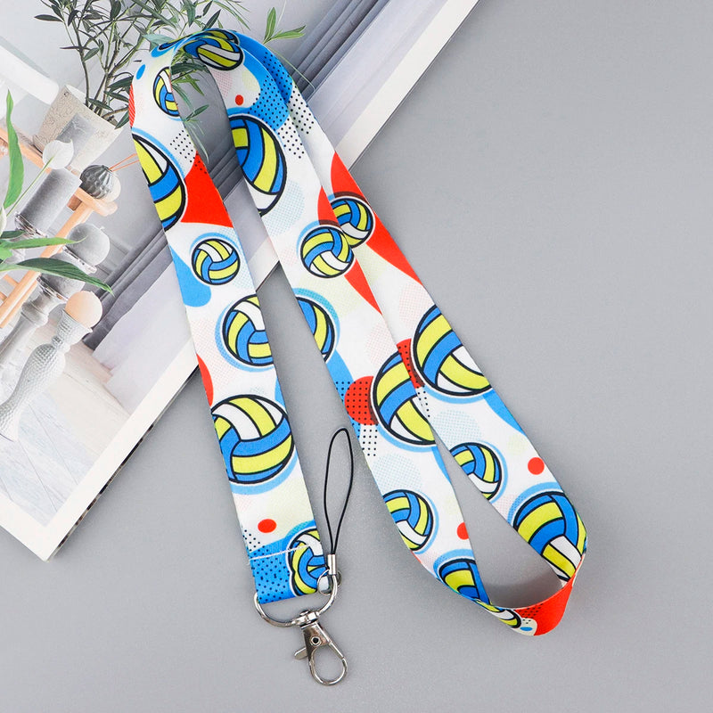 Volleyball Neck Strap Lanyards For Keychain Badge Holder ID Credit Card Pass Hang Rope CellPhone Charm Accessories Gifts