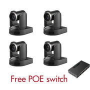The Broadcast Quad | 4K NDI PTZ Camera 4-Pack with 10X Optical Zoom