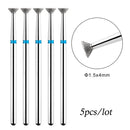 5pcs/lot Drill Bits for Nails Diamond Heads to Nails Milling Cutter for Manicure Cuticle Nail Cutter Tips Accessories Tools
