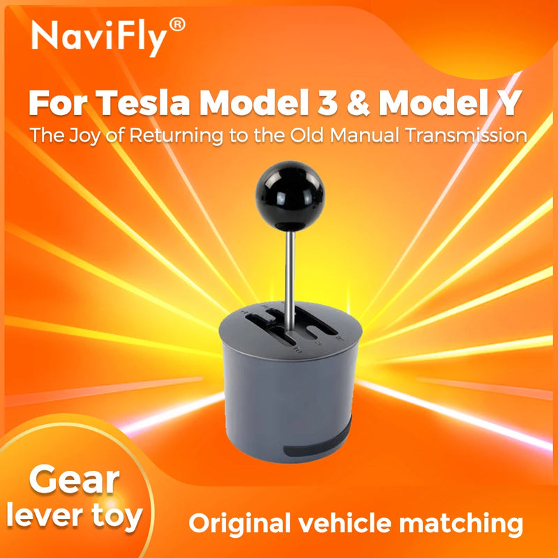 For Tesla Gear Yoys Manual shift lever water cup decoration modification accessories For Tesla Model 3 Y 2021-2023 Leisure toys