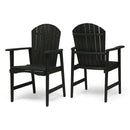 Easter Outdoor Weather Resistant Acacia Wood Adirondack Dining Chairs (Set of 2)