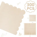 50-300PCS Paper Napkins Disposable Party Napkin Beverage Napkins Scalloped Cocktail Napkins for Wedding Dinner Birthday 5x5Inch