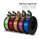 KEEPANG PLA/HS-PLA/PETG/Silk PLA 3D Printer Filament 1.75mm Mix Color 5Rolls High Speed PLA Printinng Material for Bambu Lab
