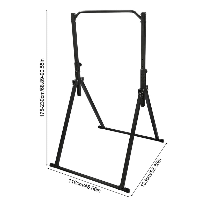 Triangular Pull Up Station 200kg Adjustable Single Bar Carbon Steel Pull Up Bar for Home Gym Strength Training Workout Equipment
