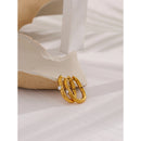 Yhpup Stainless Steel Geometric CZ Huggie Earrings High Quality Cubic Zirconia Fashion Hoop Earring for Women Jewelry Gift New