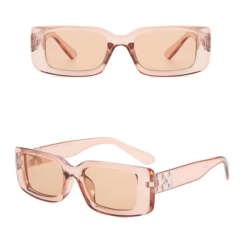 Vintage Square Eyewear Sunglasses Women Fashion Man Sun Glasses Luxury Brand Designer Retro Rectangle UV400 Gafas De Sol Mujer