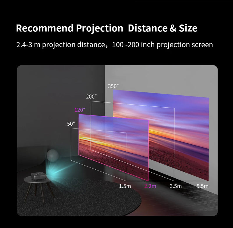 ThundeaL Full HD Projector 1080P WiFi Video Proyector TD97 Pro Home Theater Android TD97Pro TD97W 4K Projector Movie Home Cinema