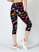 CUHAKCI New Colorful Dragonfly Printing Leggings Women Tights Gym Mujer Summer Female Capri Casual Ladies Pencil Pants S-2XL