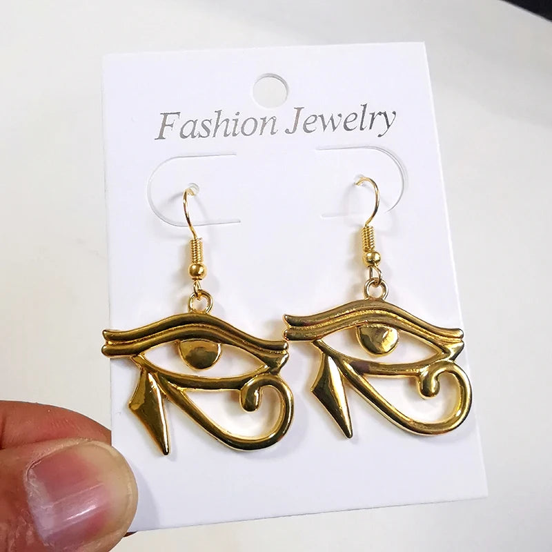 Egyptian Jewelry Evil Eye Earrings for Women Vintage Decorations Mexican Earring Wholesale Dangle Drop Accessories Personalized