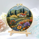 3D Handmade Embroidery Kit Junior Newbie Handcraft Creativity Embroidery Diy Warm House Material Pack, Mother's Day, Birthday, H