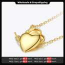 ENFASHION Heart Locket Pendant Necklace Women Gold Color Openable Photo Frame Choker Necklace Fashion Femme Jewelry P193056